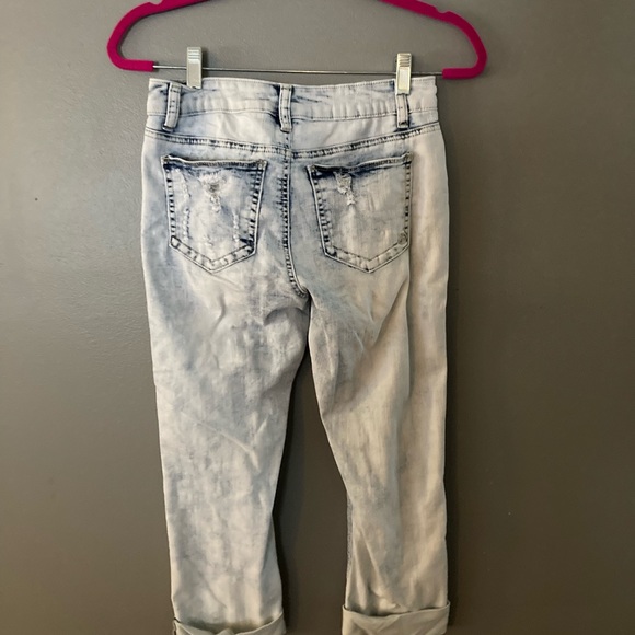 Diego Rein Crop Stonewashed Jeans. NWOT - Picture 6 of 7